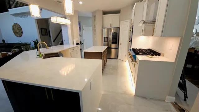 Ice White Shaker — a kitchen supplied by Mr. Kitchen Cabinet