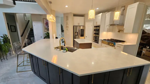 Ice White Shaker — a kitchen supplied by Mr. Kitchen Cabinet